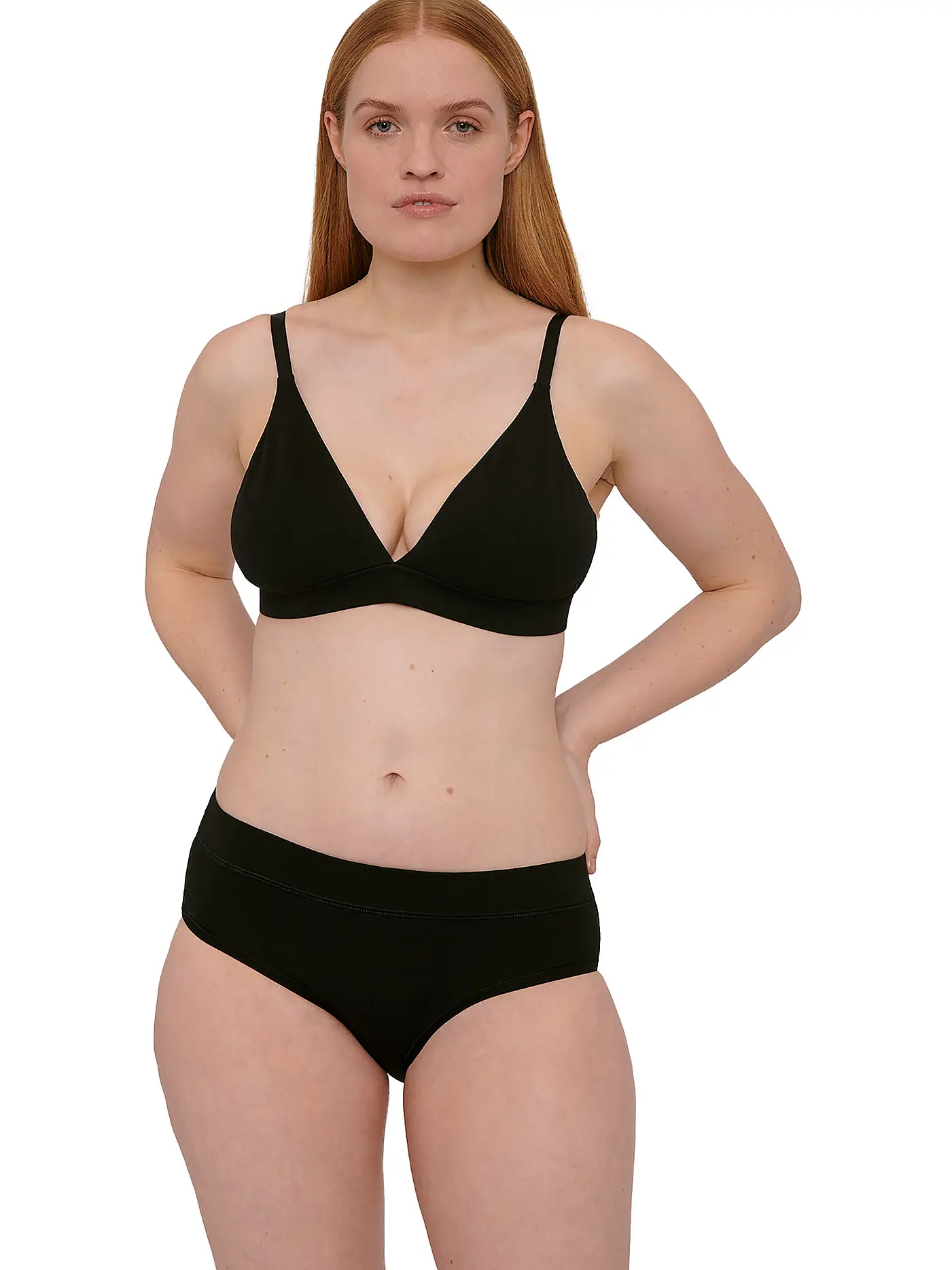 ORGANIC BASICS | Slips 2-er Pkg. black | 